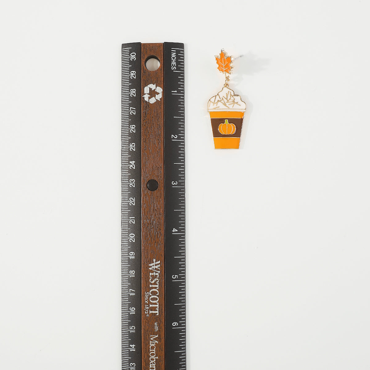 E11948 Halloween Maple Cups Drop Dangle Earrings