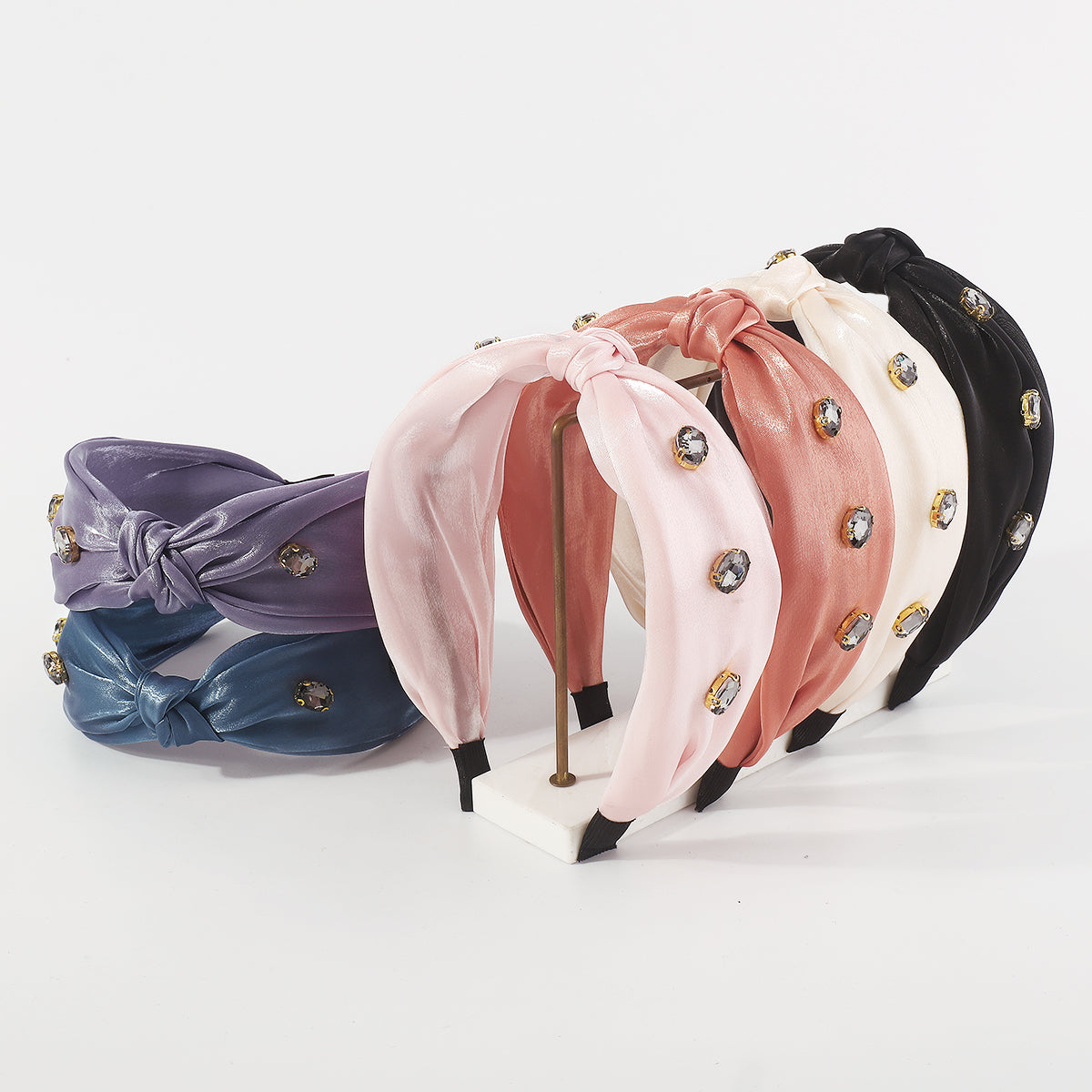 F5706 Luxurious Fabric Topknot Headband