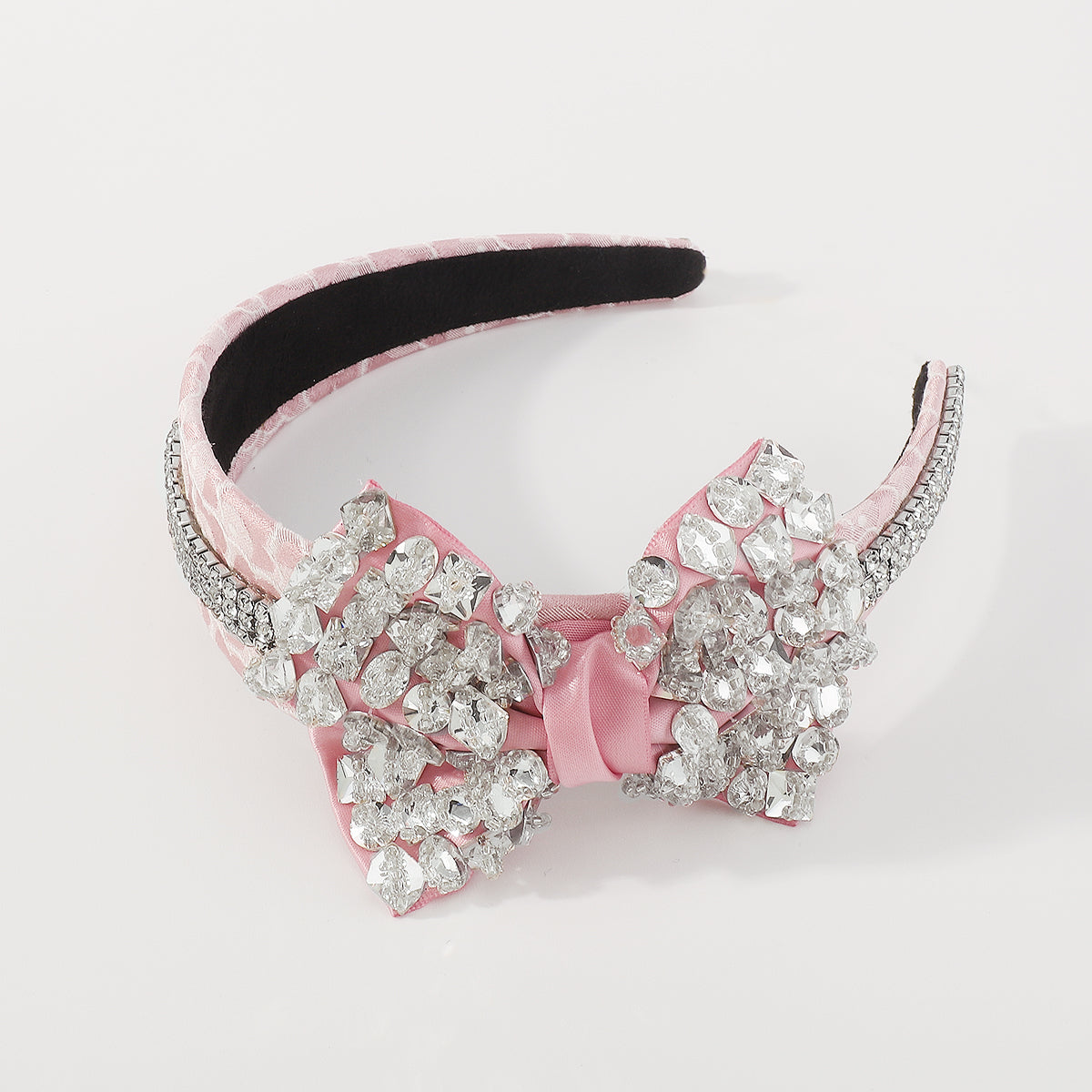 F5740 Luxury Crystal Big Bow Knotted Wedding Headband