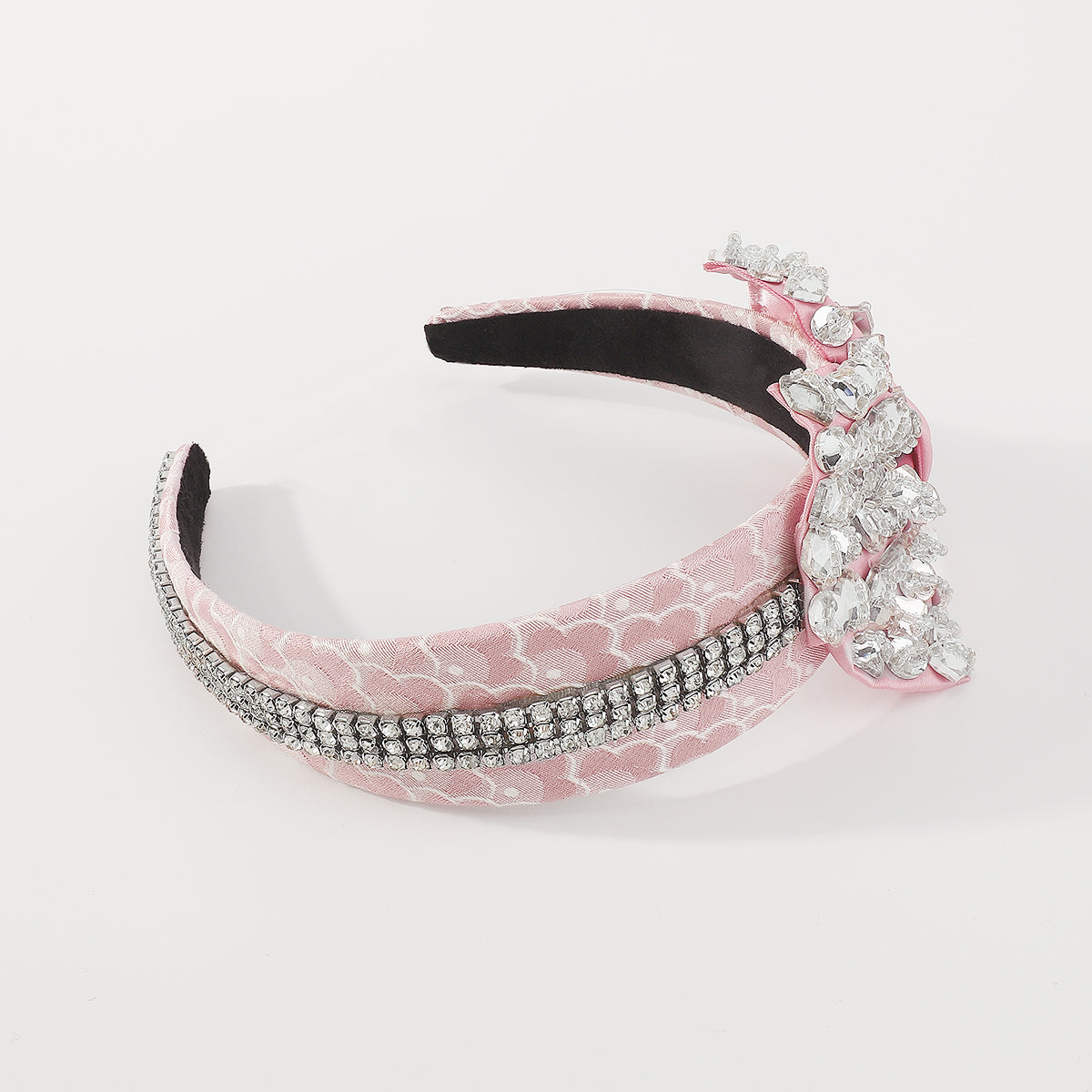 F5740 Luxury Crystal Big Bow Knotted Wedding Headband