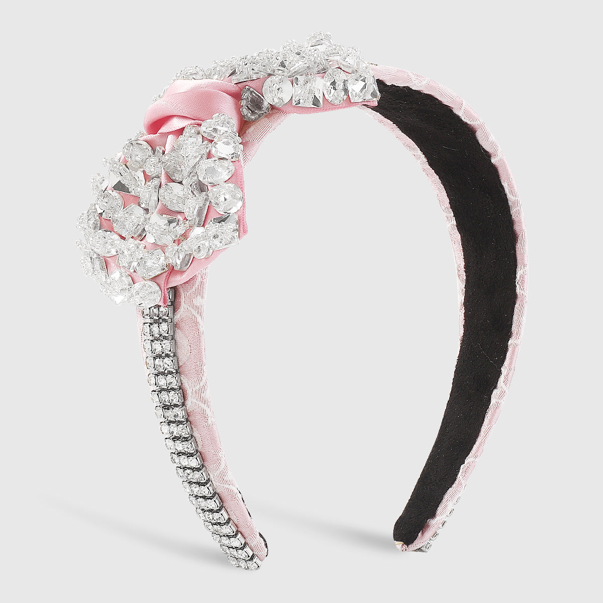 F5740 Luxury Crystal Big Bow Knotted Wedding Headband