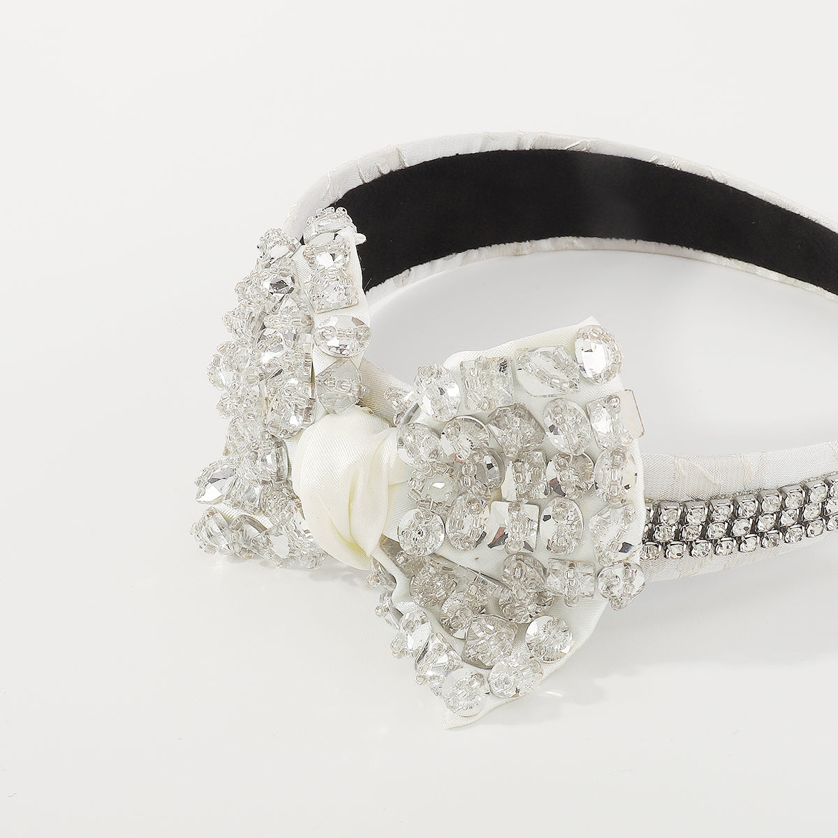 F5740 Luxury Crystal Big Bow Knotted Wedding Headband