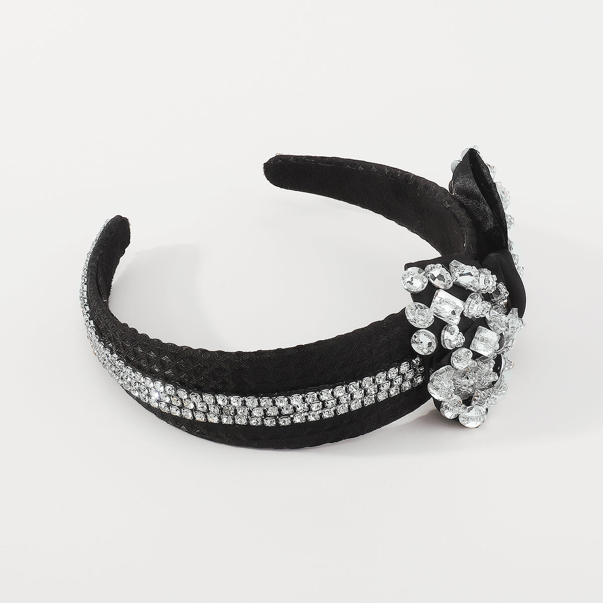 F5740 Luxury Crystal Big Bow Knotted Wedding Headband