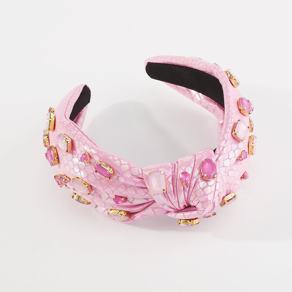 F5783 Mermaid Shinny Fabric w/Crystal Topknot Headband