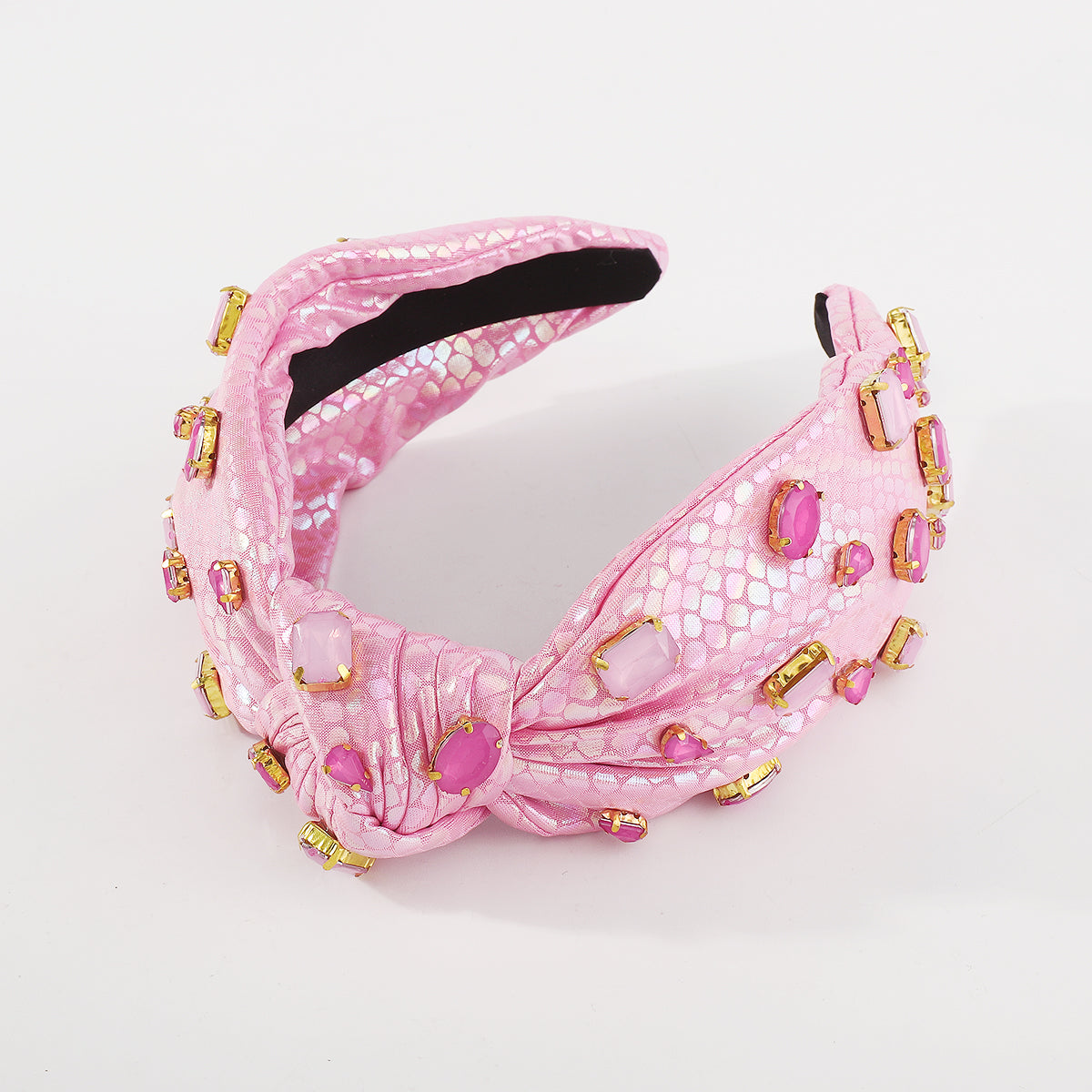 F5783 Mermaid Shinny Fabric w/Crystal Topknot Headband