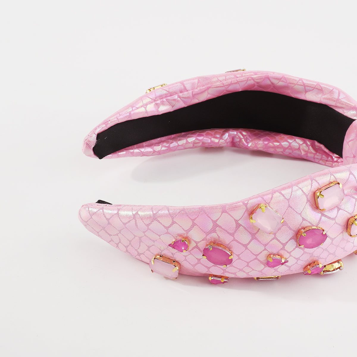 F5783 Mermaid Shinny Fabric w/Crystal Topknot Headband