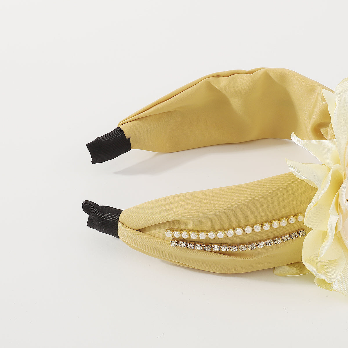 F5786 Luxury Large Flower Crystal Pearl Headband