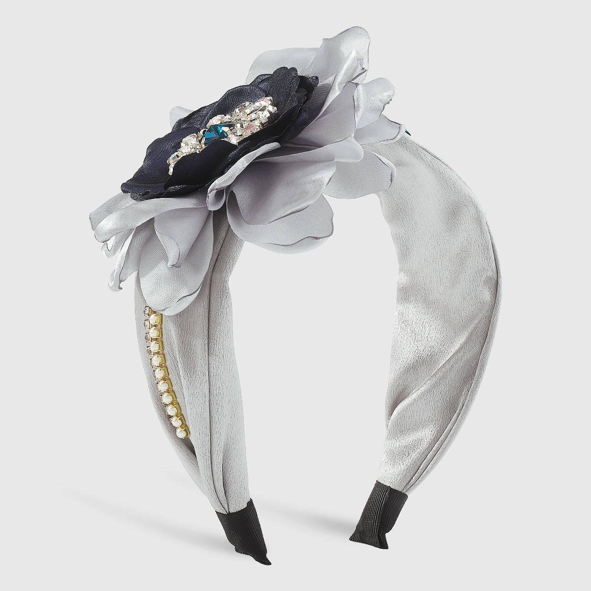 F5786 Luxury Large Flower Crystal Pearl Headband