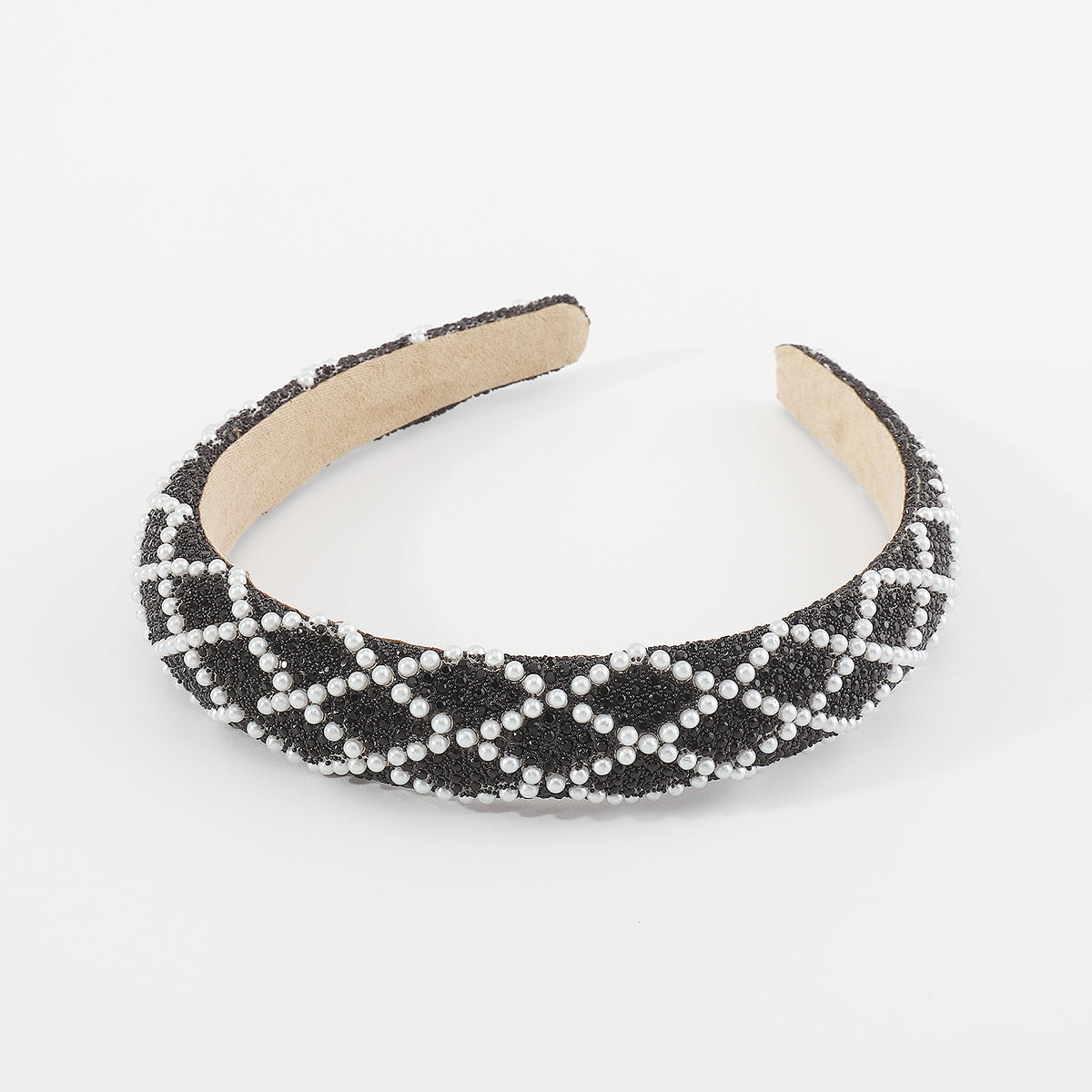 F5831 Faux Pearls Rhinestone Headbands