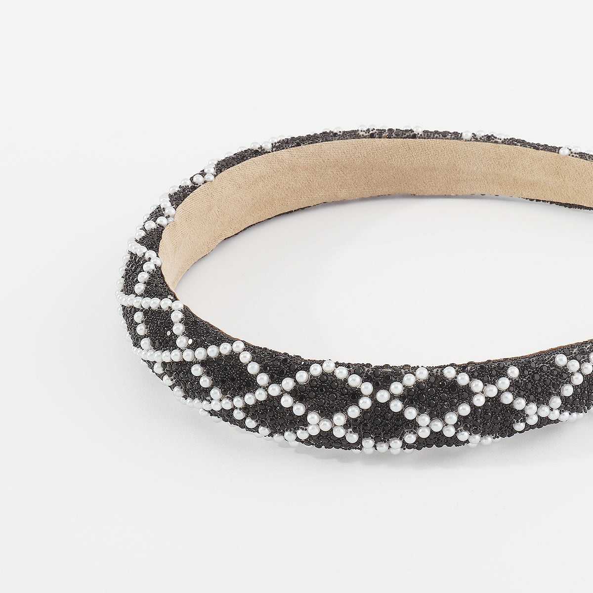F5831 Faux Pearls Rhinestone Headbands