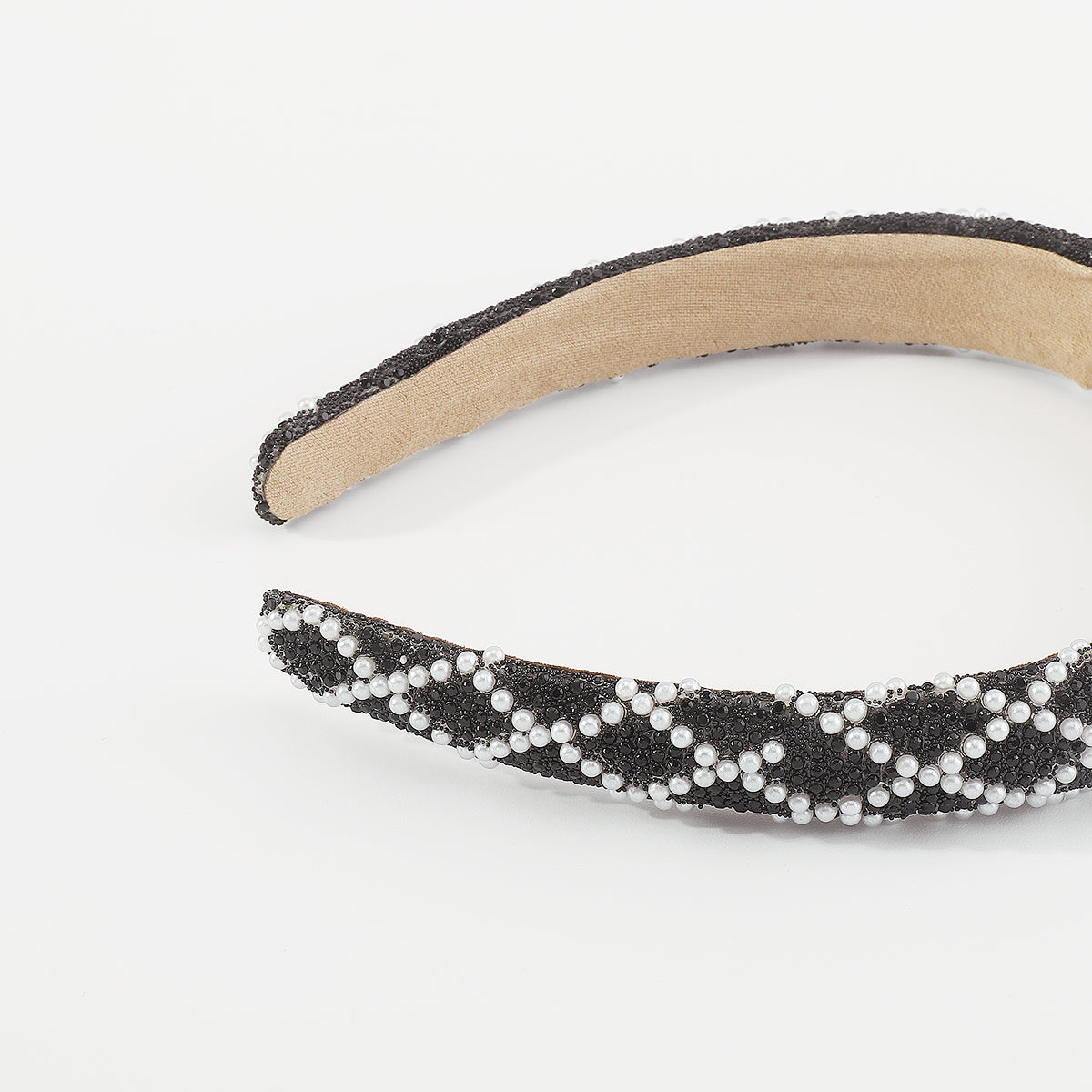 F5831 Faux Pearls Rhinestone Headbands