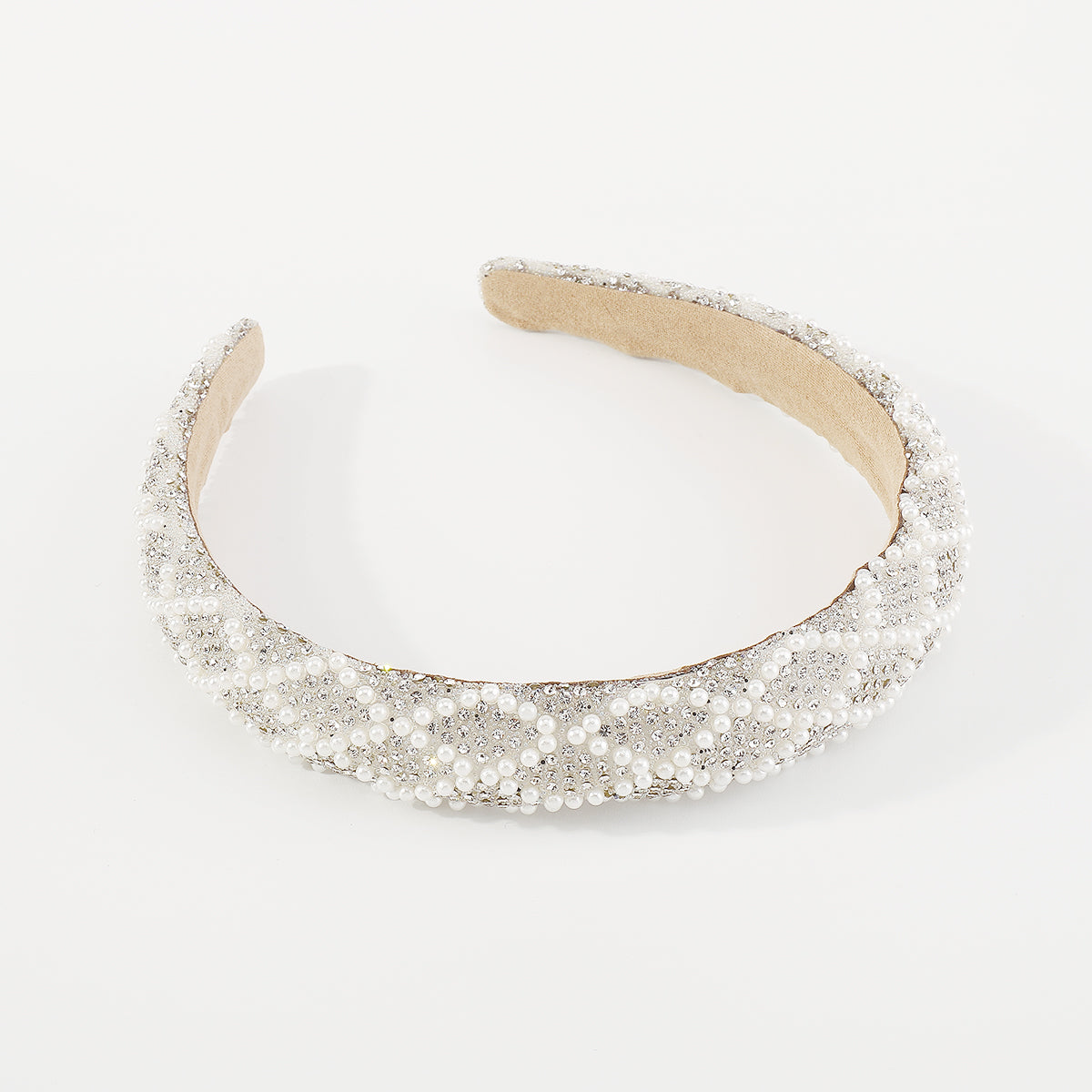 F5831 Faux Pearls Rhinestone Headbands