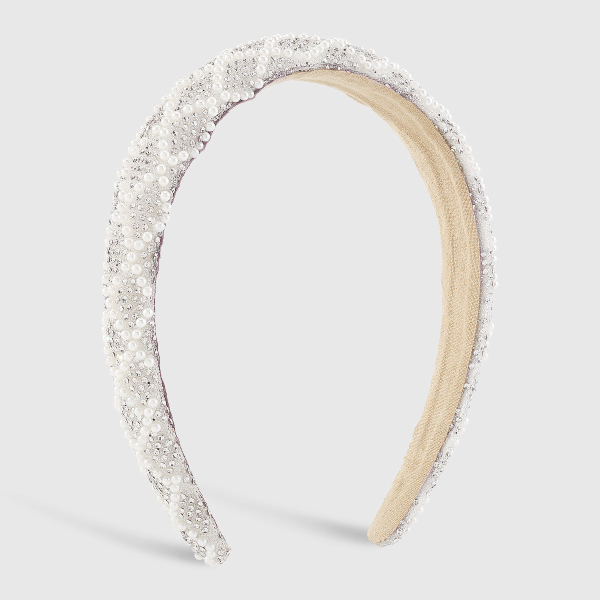 F5831 Faux Pearls Rhinestone Headbands
