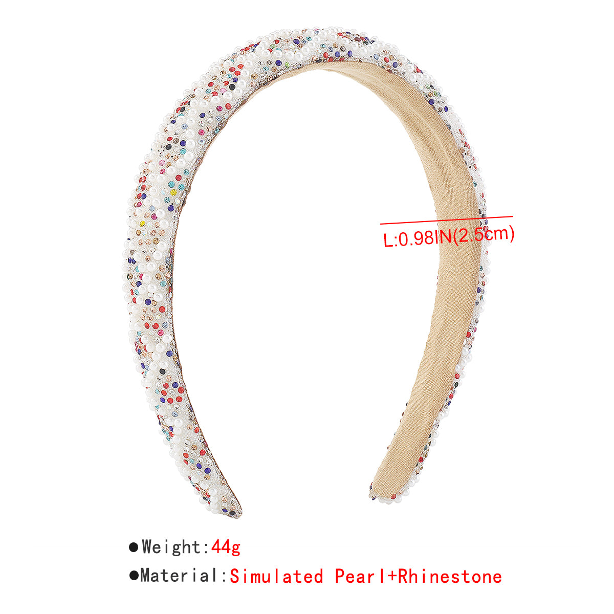 F5831 Faux Pearls Rhinestone Headbands