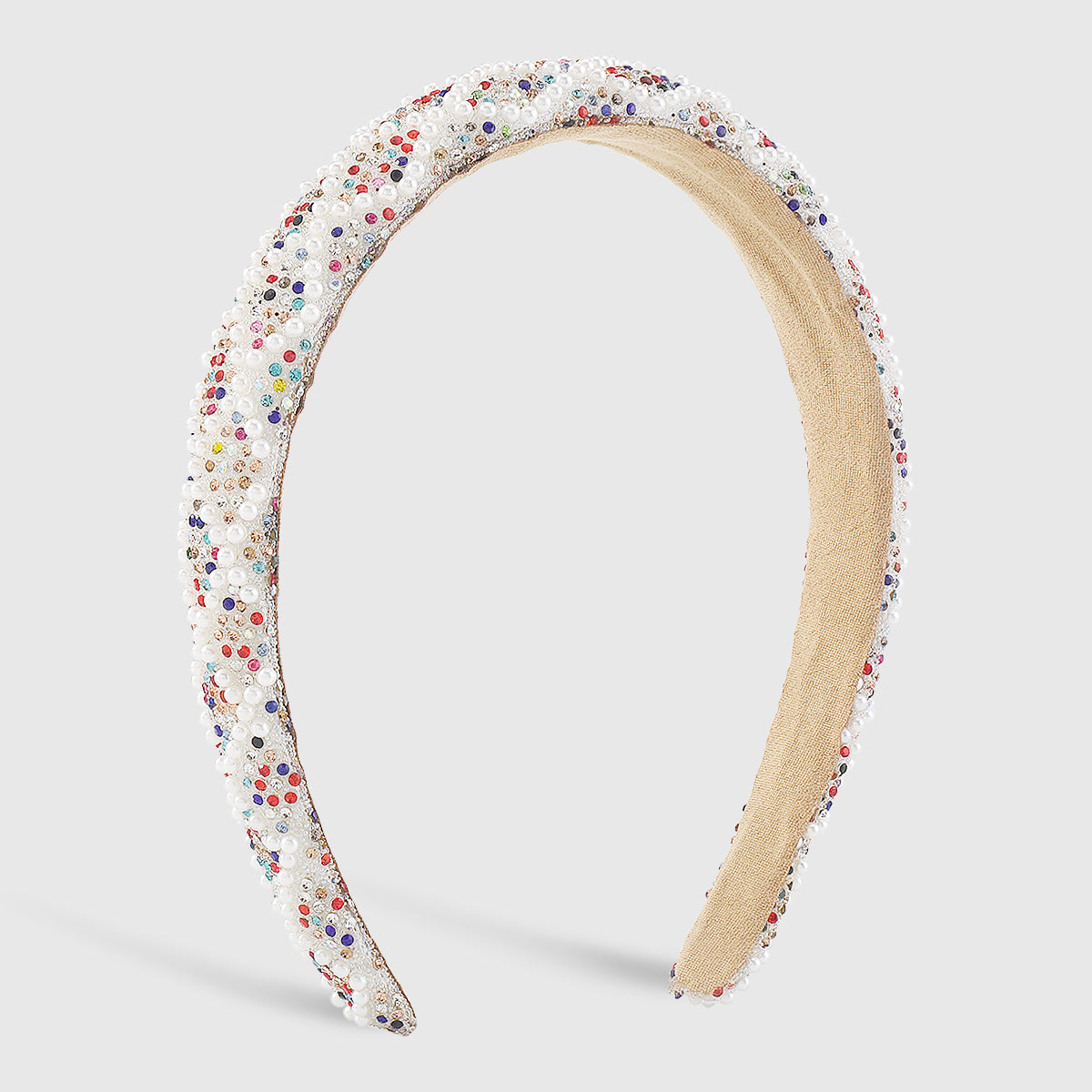 F5831 Faux Pearls Rhinestone Headbands