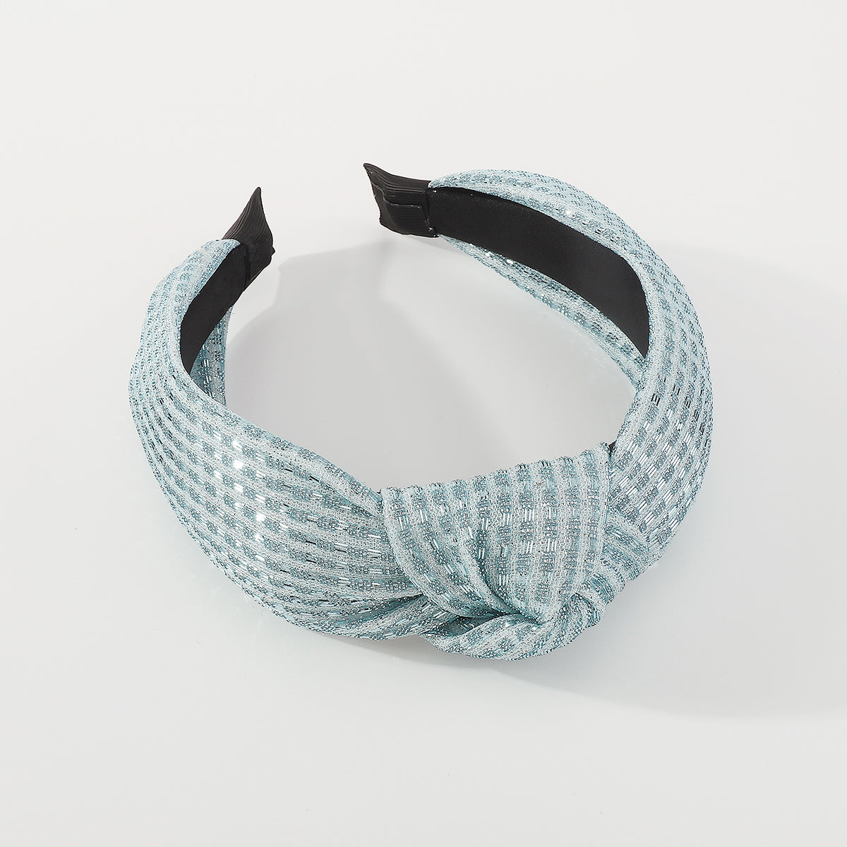 F5842 Shiny Metallic Top Knot Headbands
