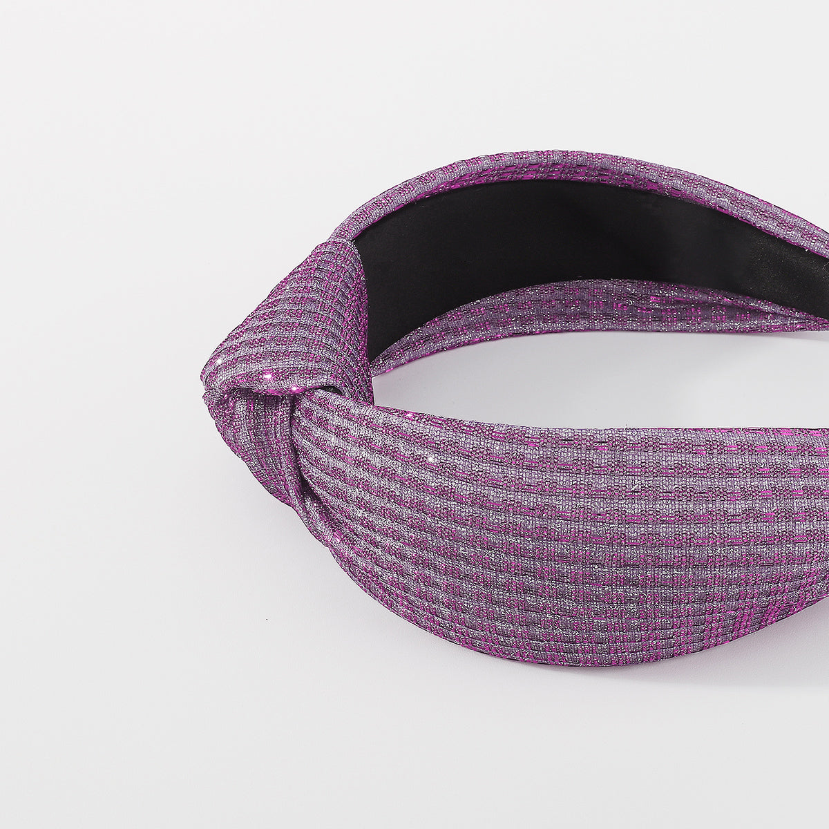 F5842 Shiny Metallic Top Knot Headbands