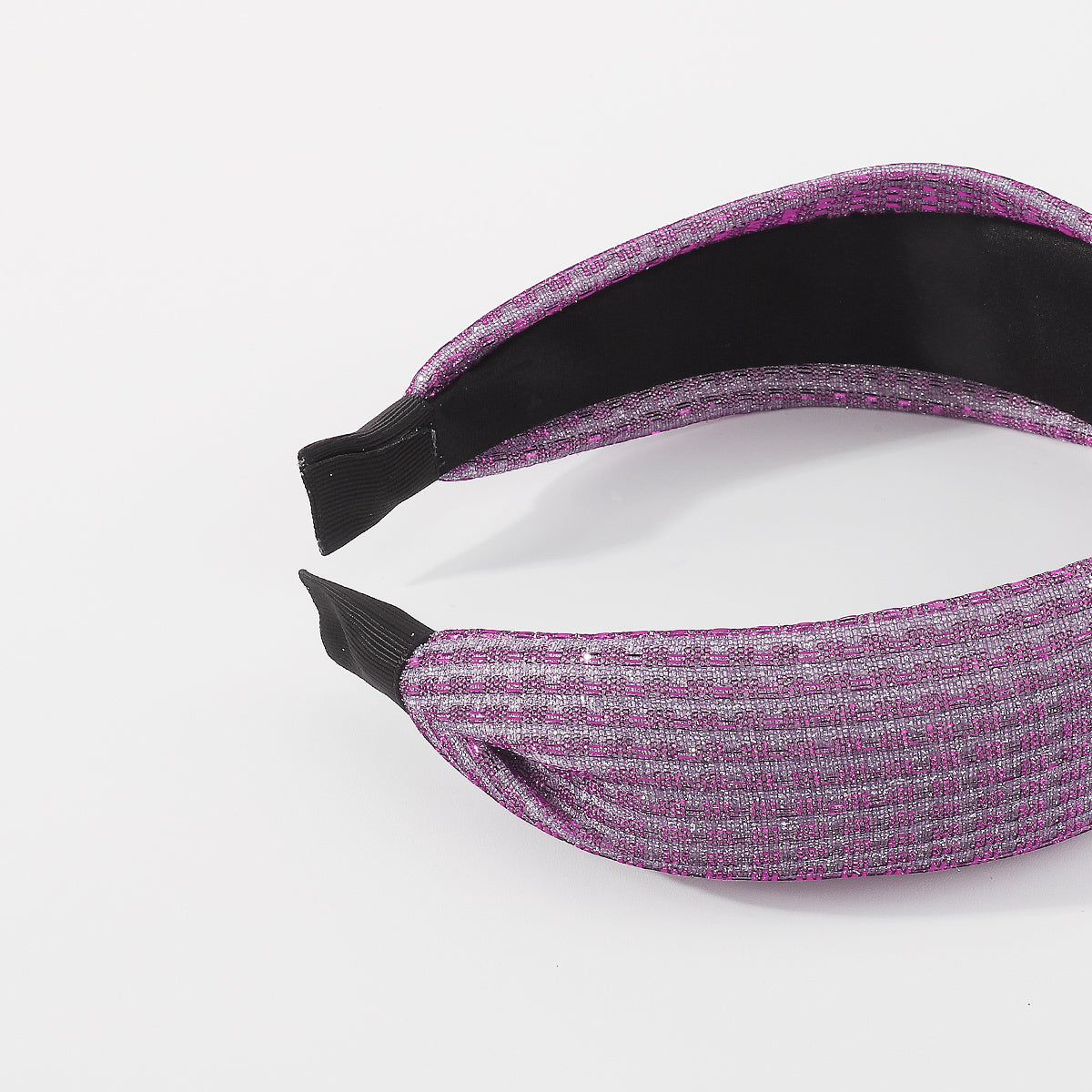 F5842 Shiny Metallic Top Knot Headbands