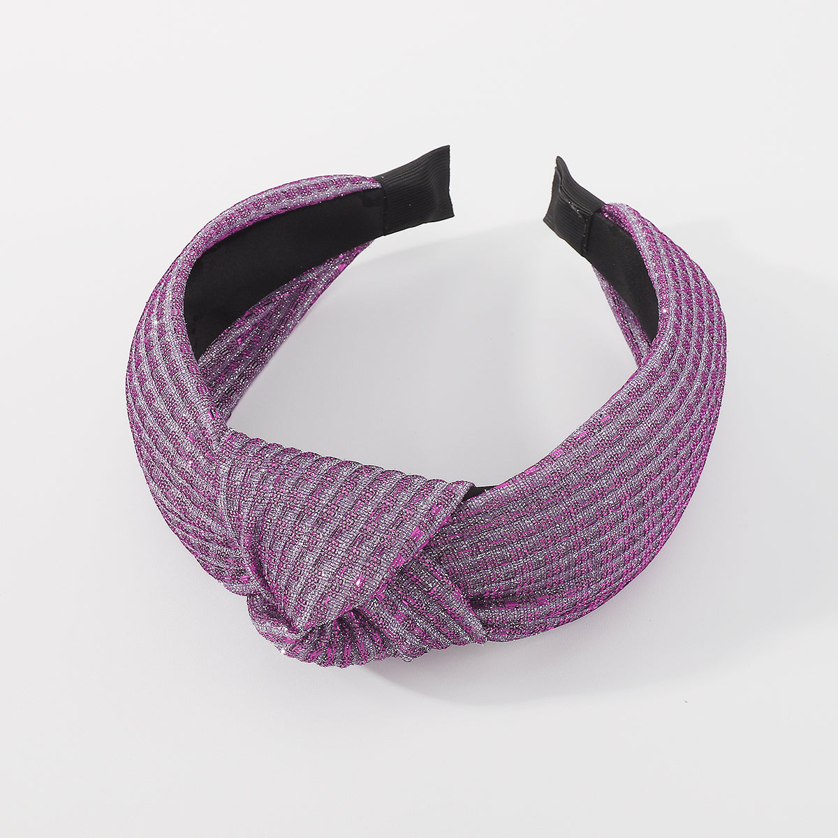 F5842 Shiny Metallic Top Knot Headbands