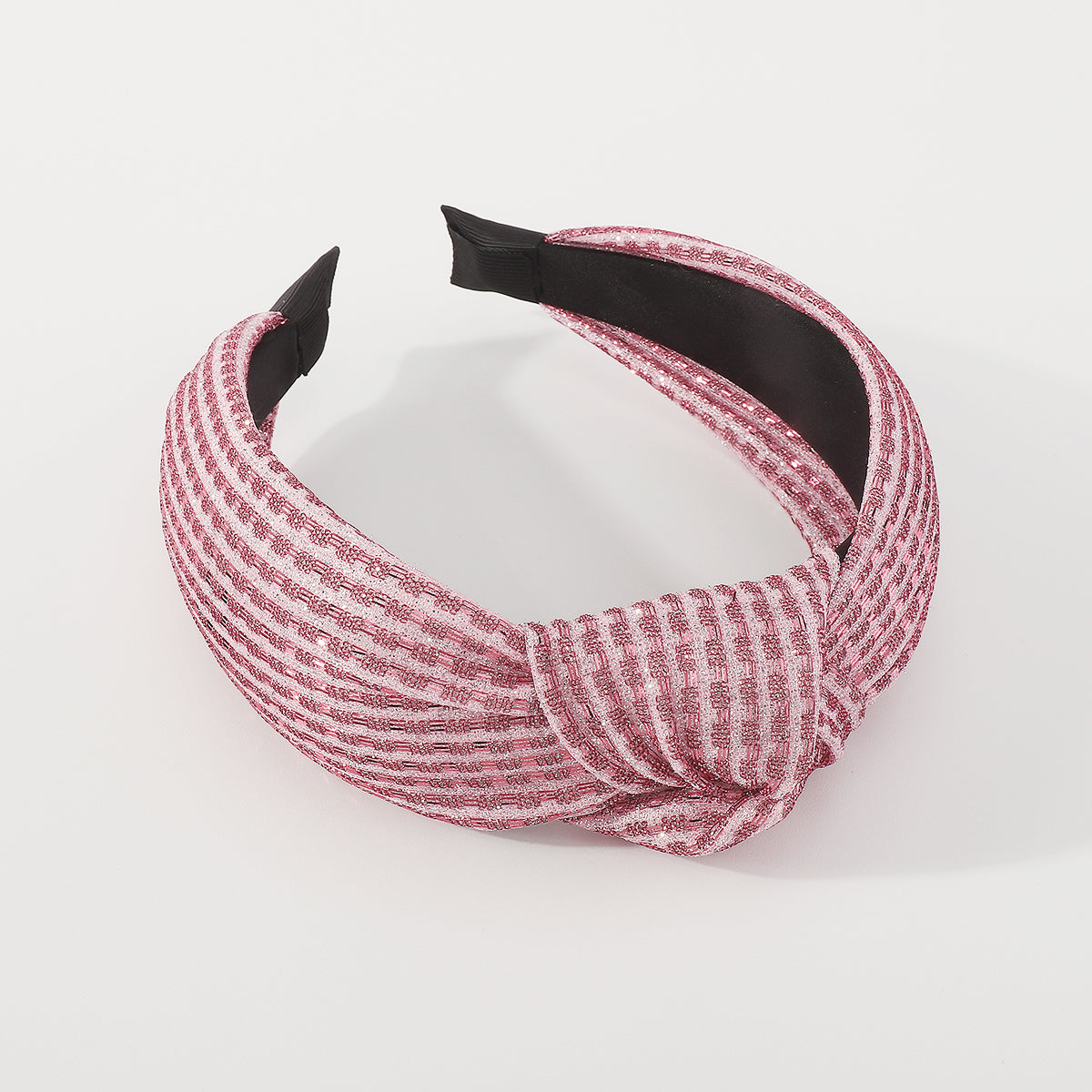F5842 Shiny Metallic Top Knot Headbands