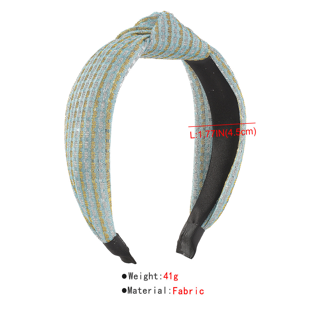 F5842 Shiny Metallic Top Knot Headbands