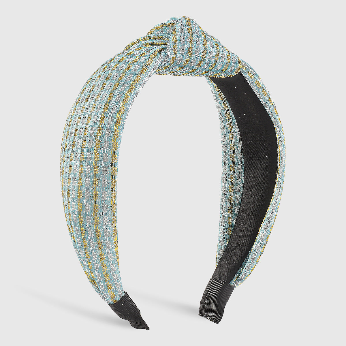 F5842 Shiny Metallic Top Knot Headbands