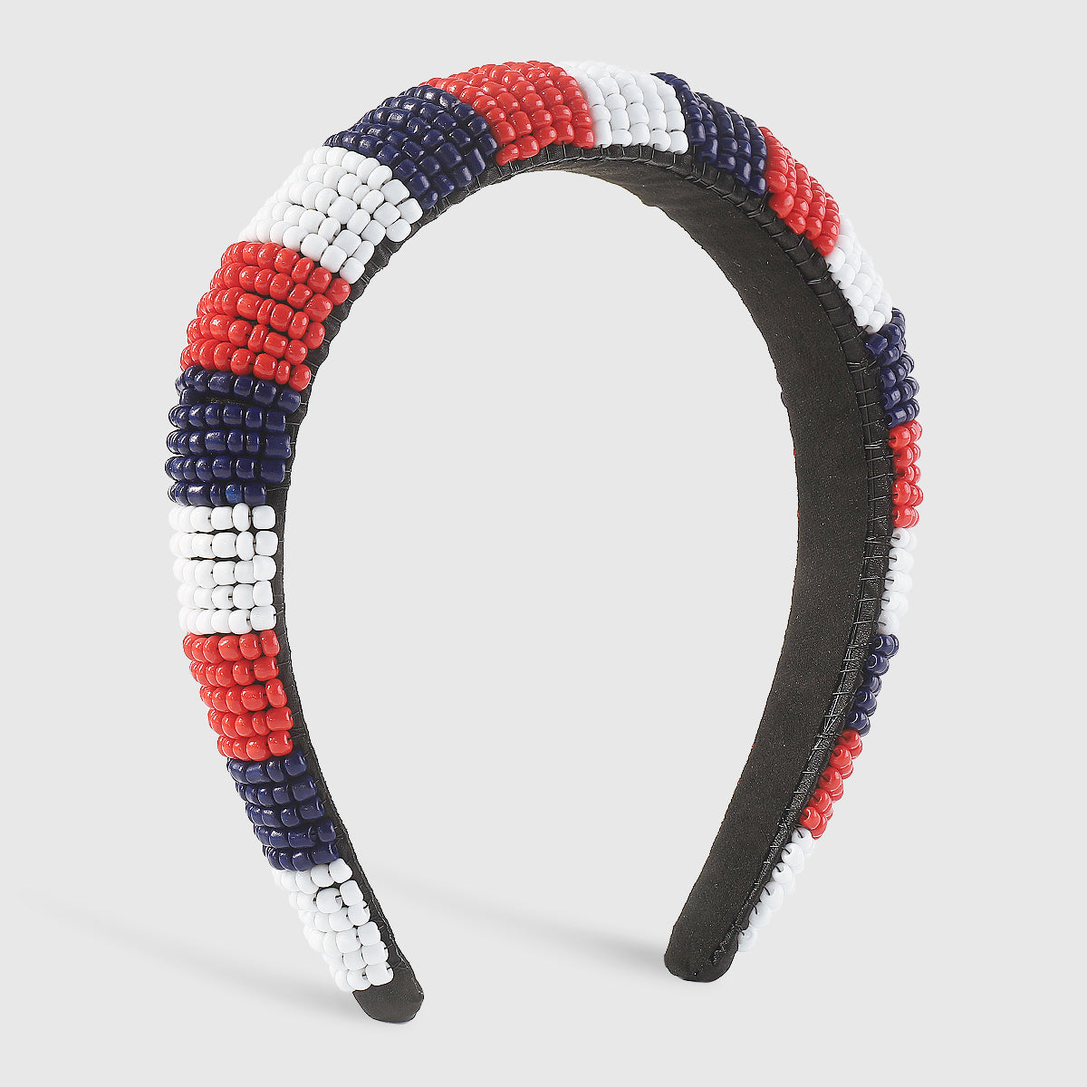 F5926 4th of July Resin Beads Padded Headbands