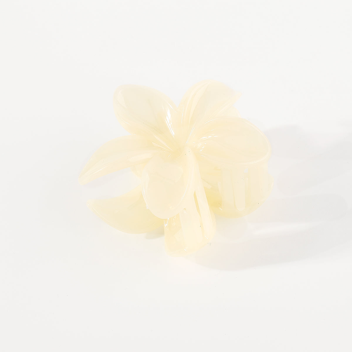 F5951 4 Pcs Summer Large Resin Flower Hair Claw Set