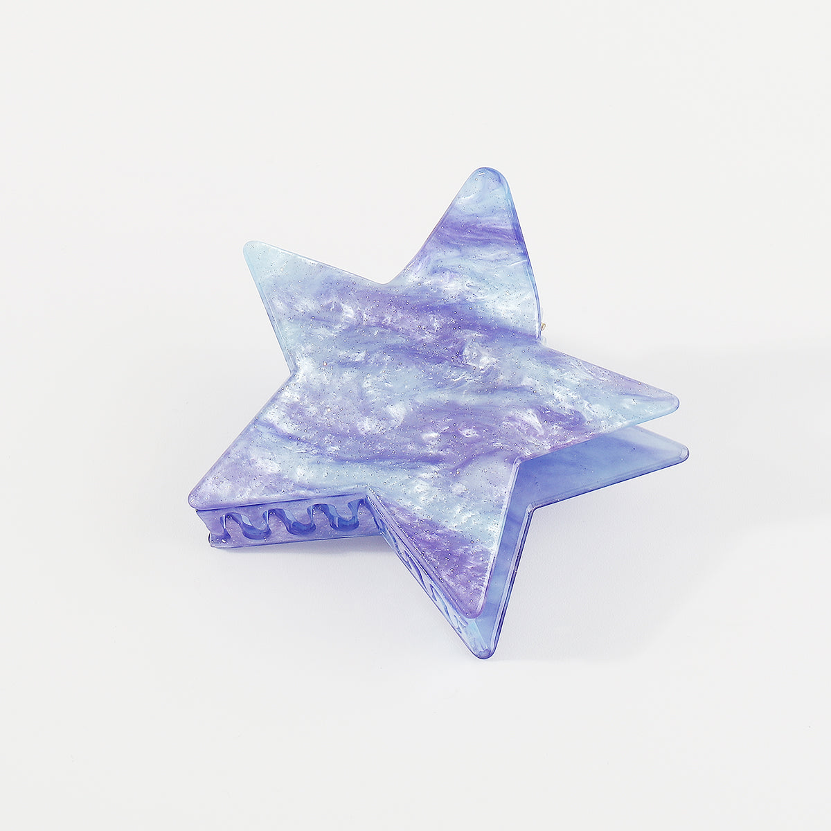 F5956 Larg Shiny Acrylic Star Hair Claw Clips