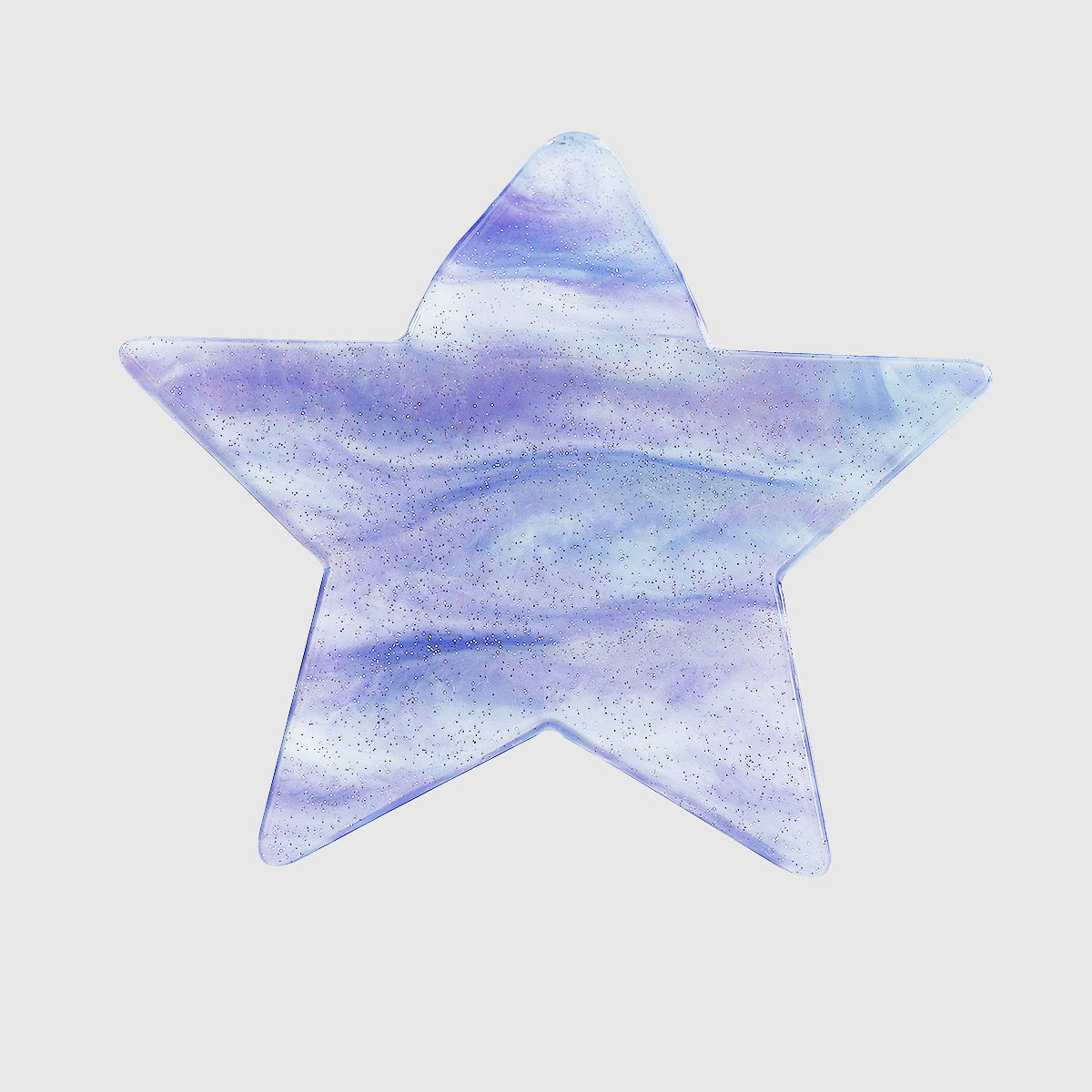 F5956 Larg Shiny Acrylic Star Hair Claw Clips