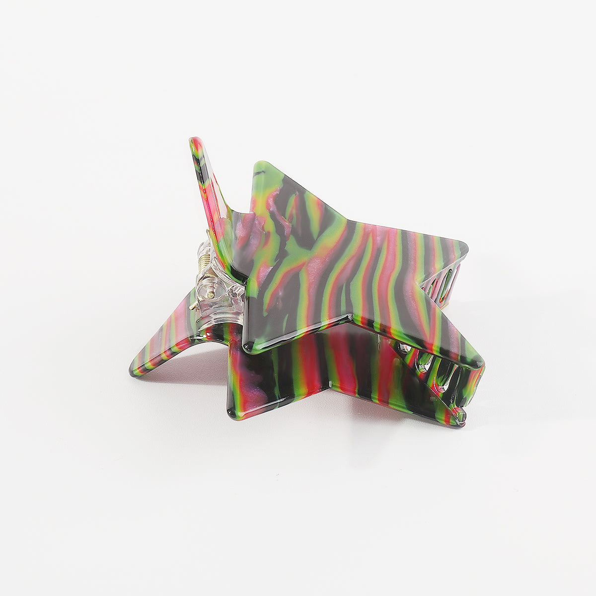 F5956 Larg Shiny Acrylic Star Hair Claw Clips