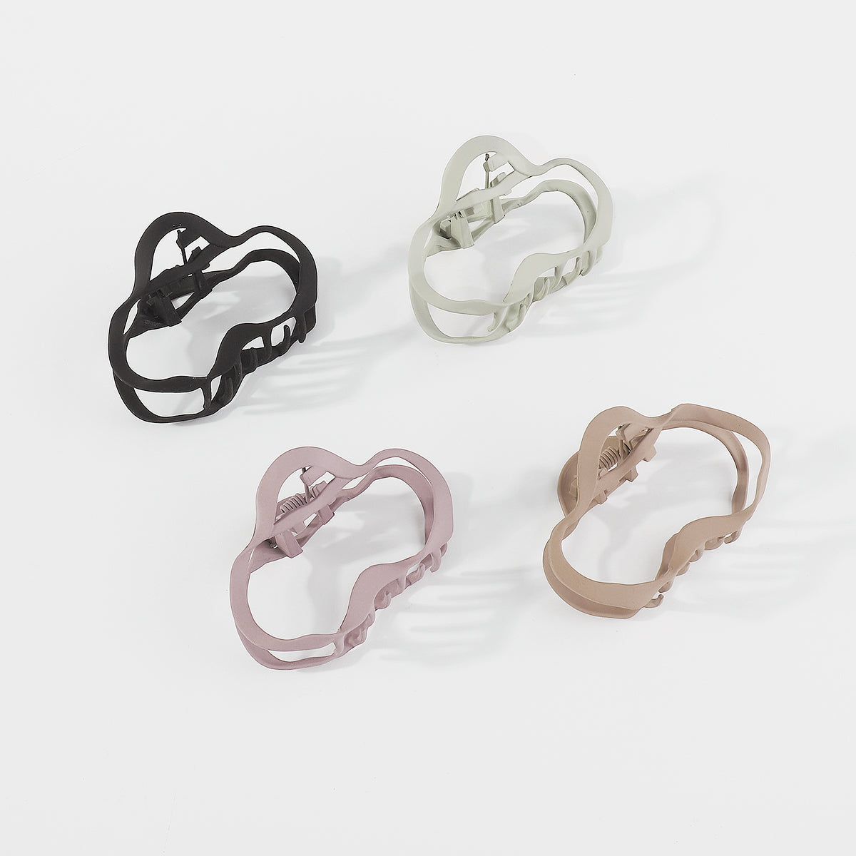 F5977 Irregular Metal Cloud Hair Claw Shark Clip Set
