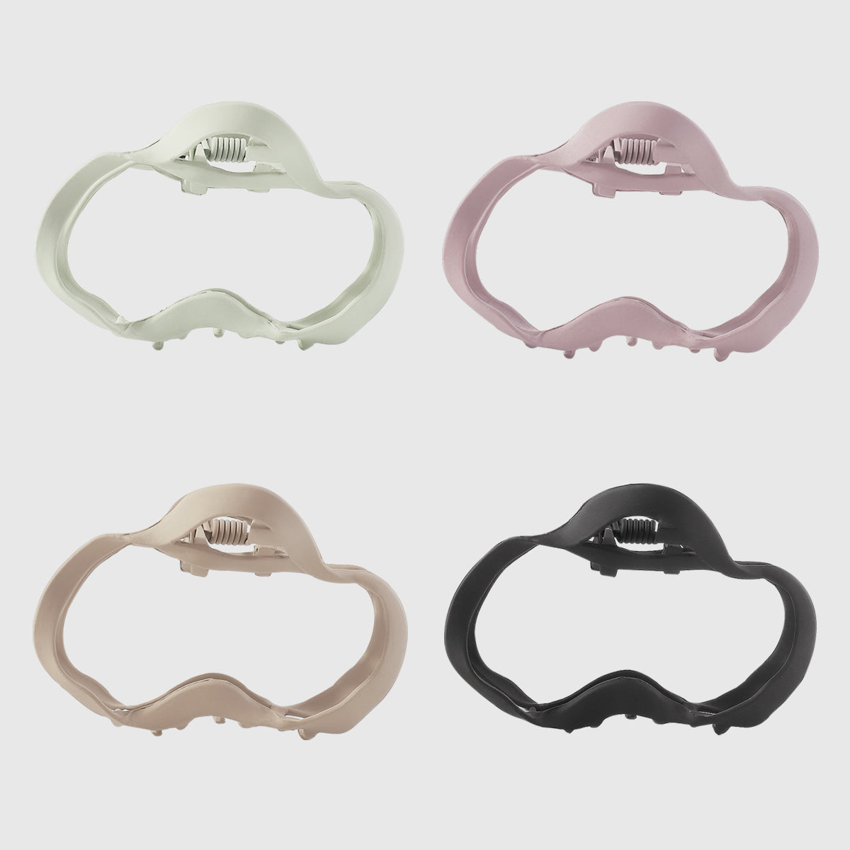 F5977 Irregular Metal Cloud Hair Claw Shark Clip Set