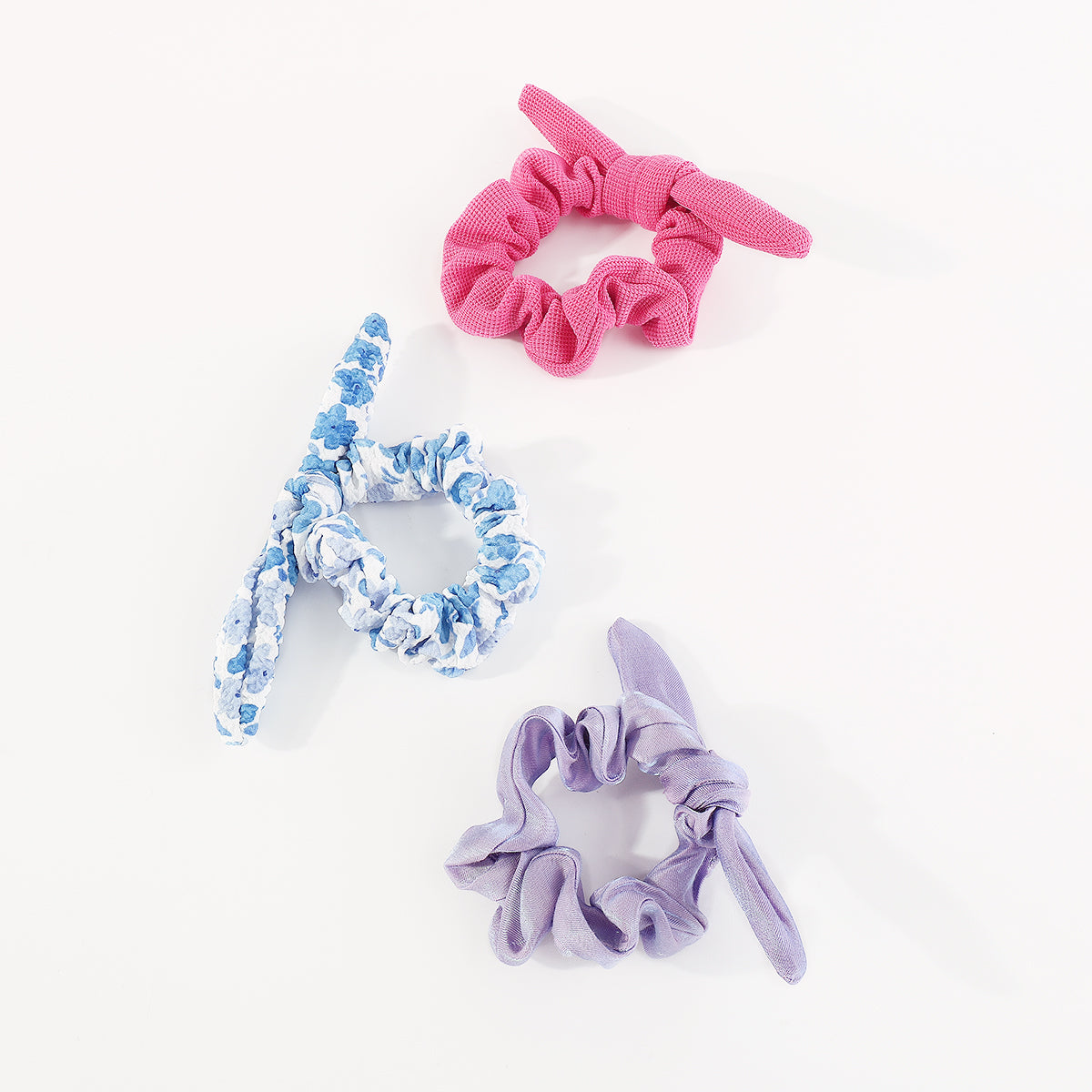 F6149 3 pcs Bow Tie Elastic Hair Ties Set