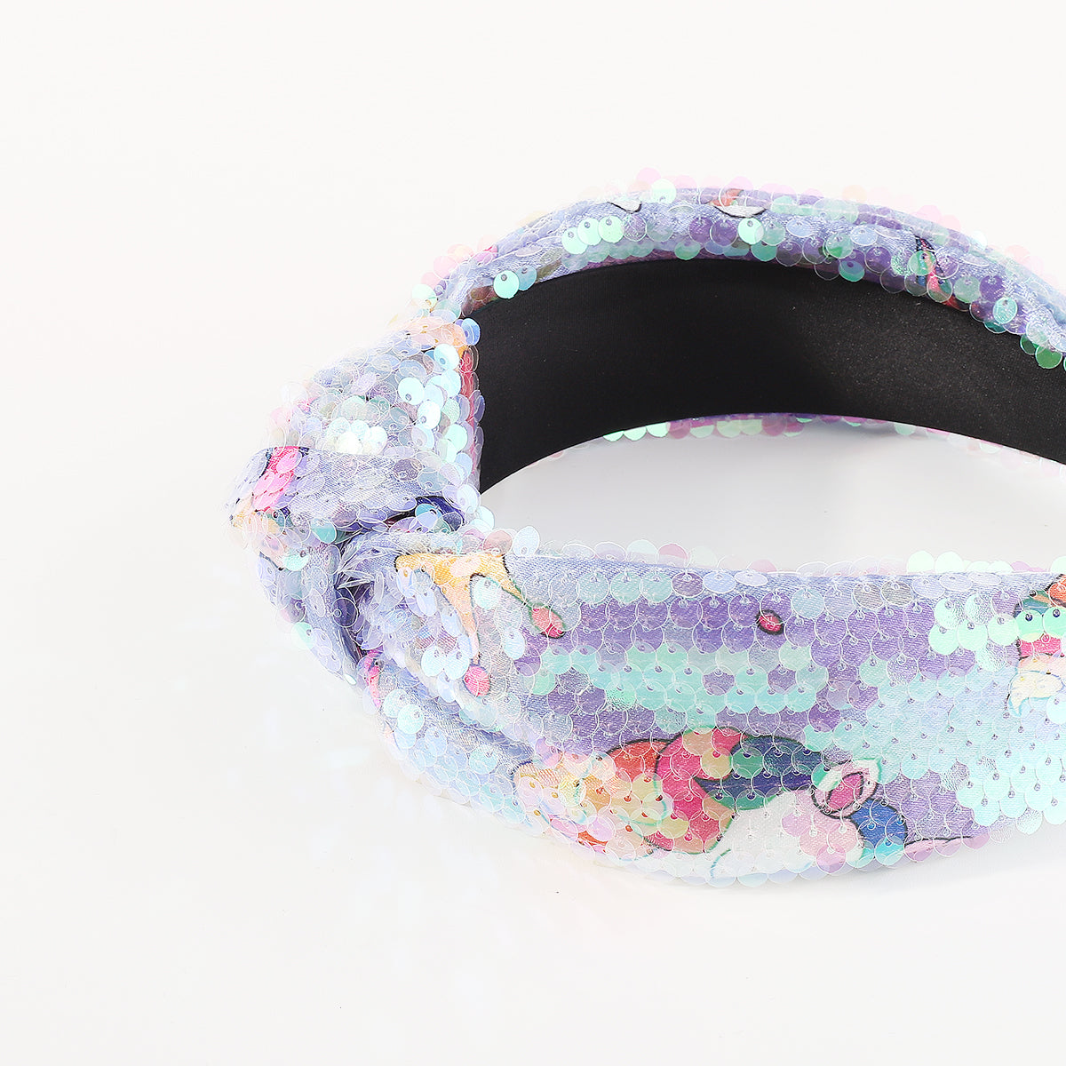 F6187 Sparkly Full Sequin Topknot Headbands