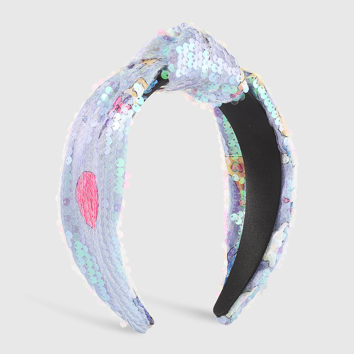 F6187 Sparkly Full Sequin Topknot Headbands