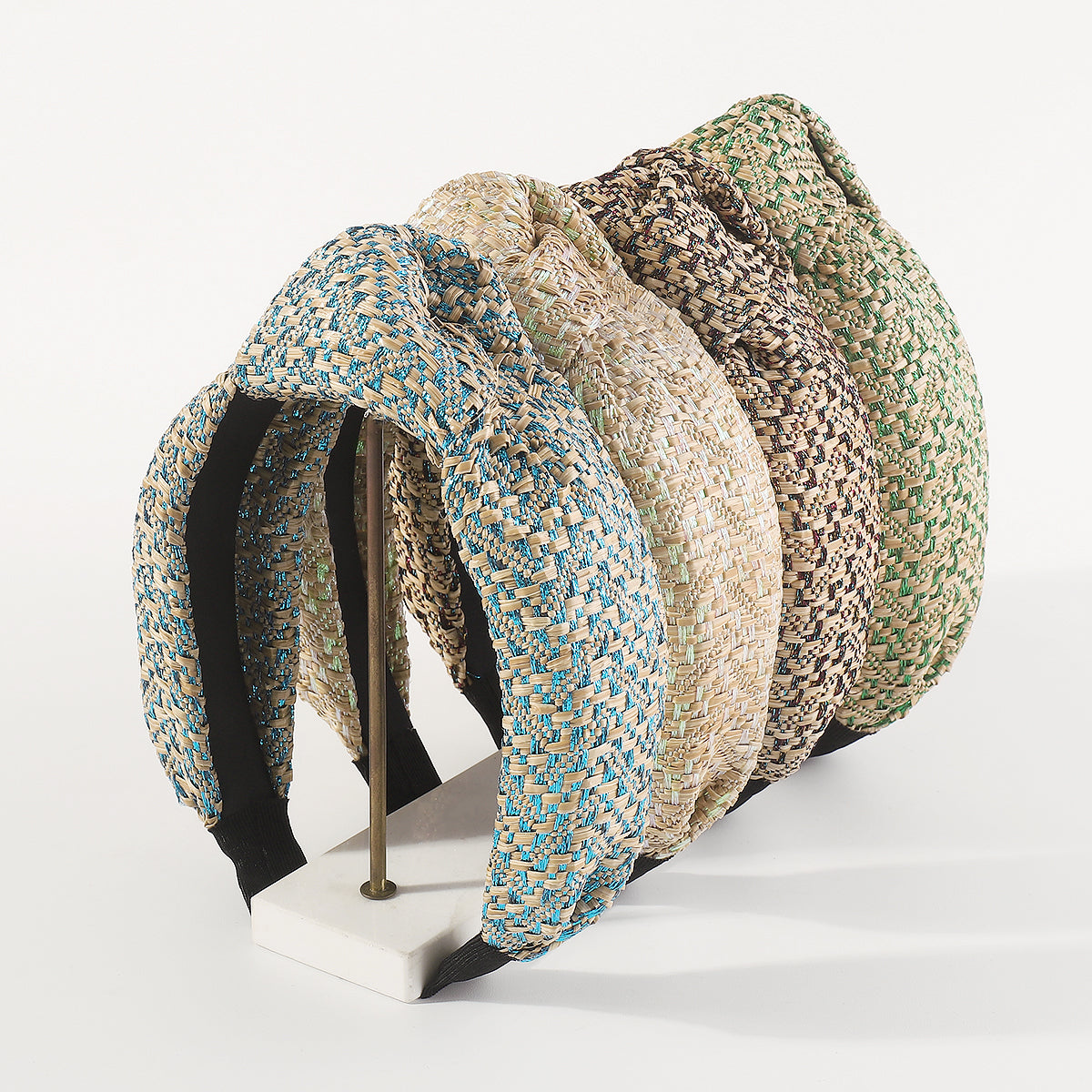F6290 Summer Vacation Raffia Topknot Headbands