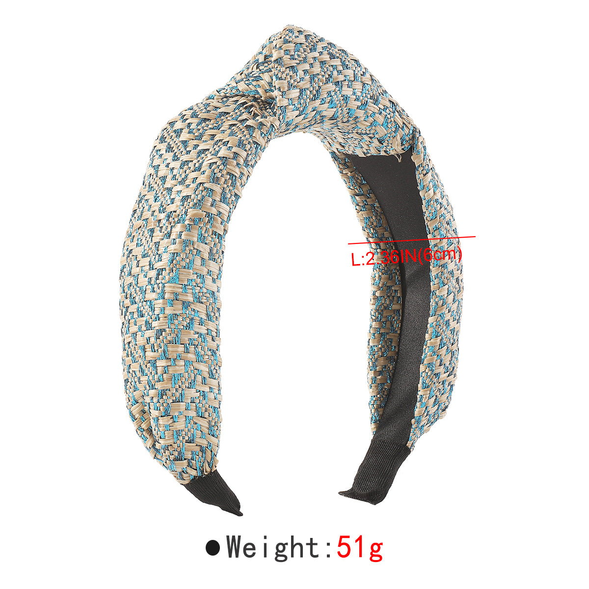 F6290 Summer Vacation Raffia Topknot Headbands