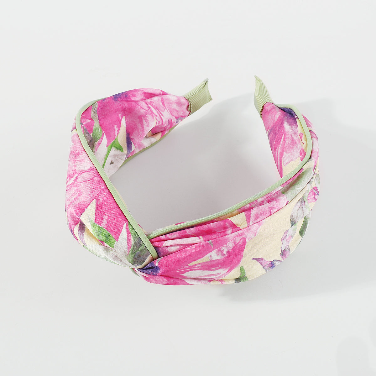 F6437 Bow Knot Print Floral Headbands