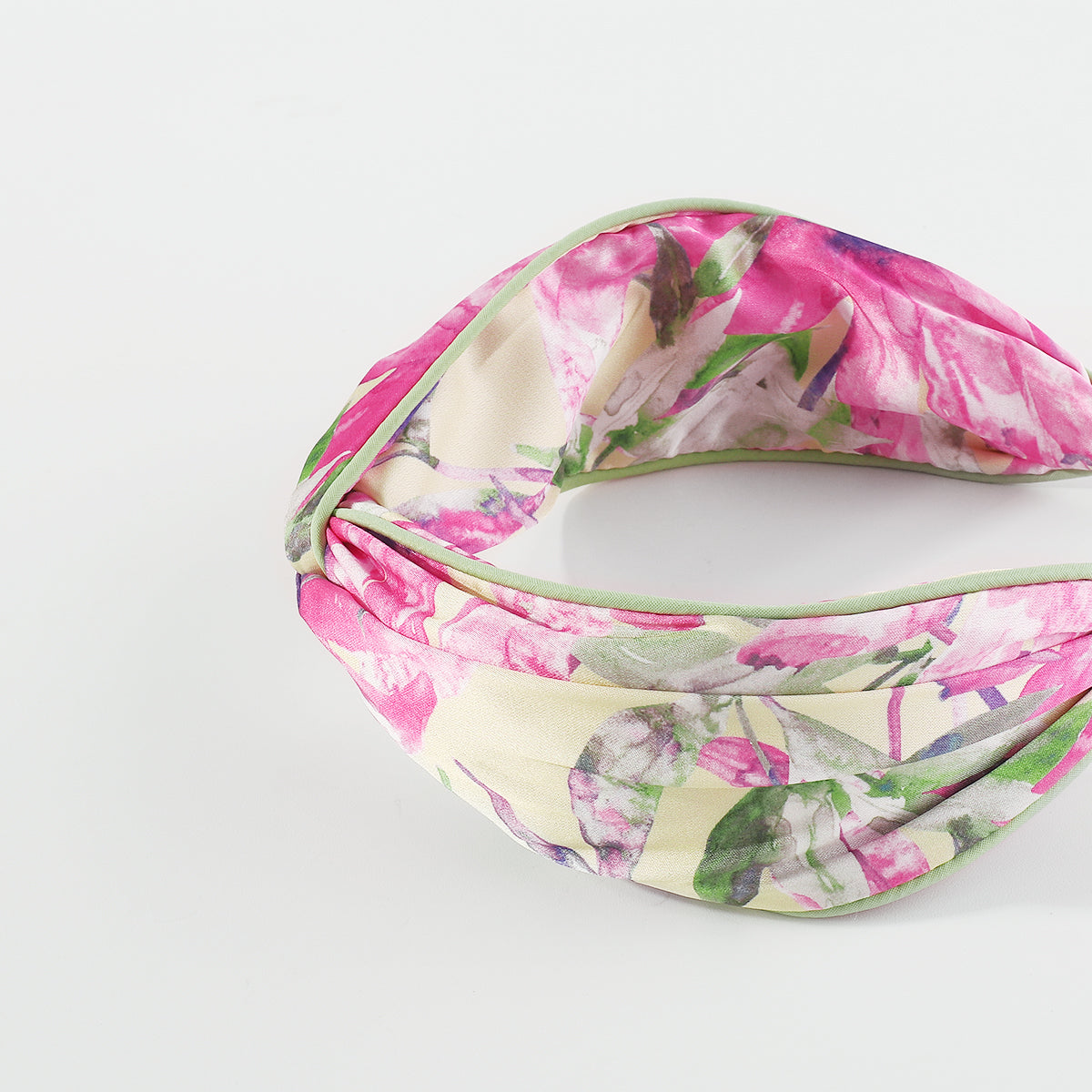 F6437 Bow Knot Print Floral Headbands