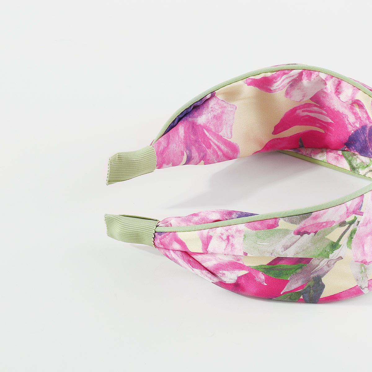 F6437 Bow Knot Print Floral Headbands