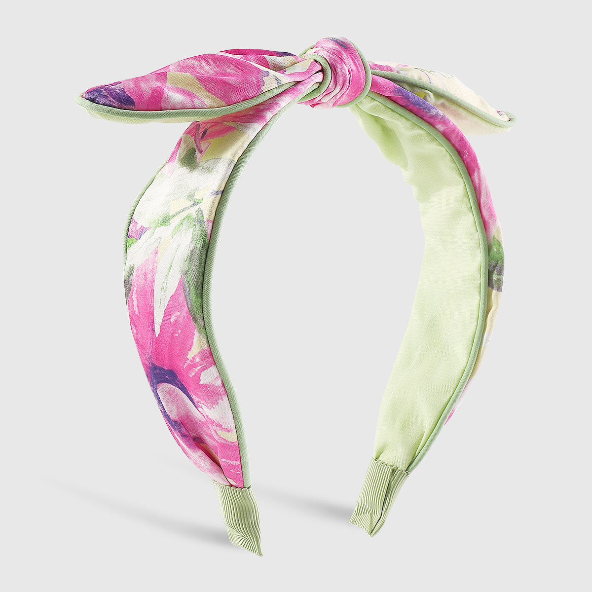 F6437 Bow Knot Print Floral Headbands