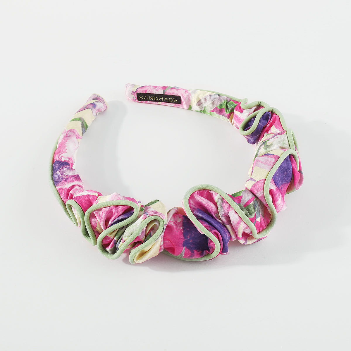 F6437 Bow Knot Print Floral Headbands