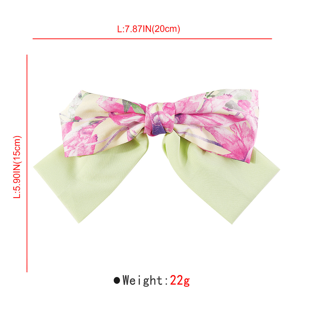 F6437 Bow Knot Print Floral Headbands