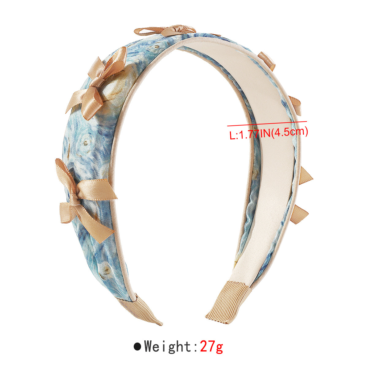 F6448 Blue Starry Sky Cross Knotted Headbands