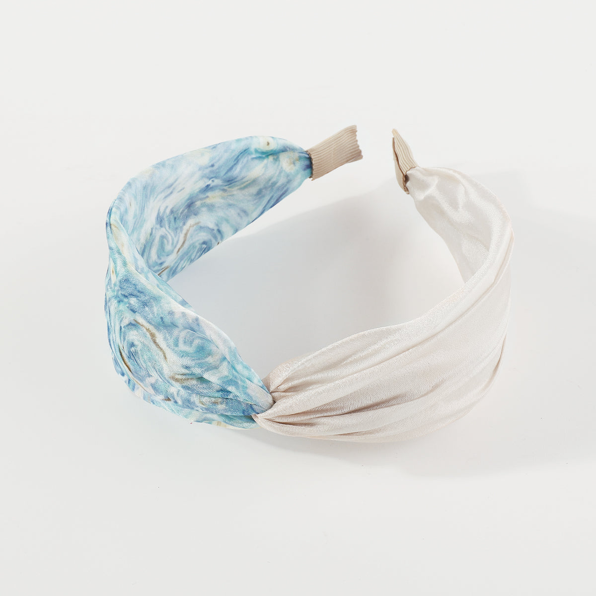 F6448 Blue Starry Sky Cross Knotted Headbands