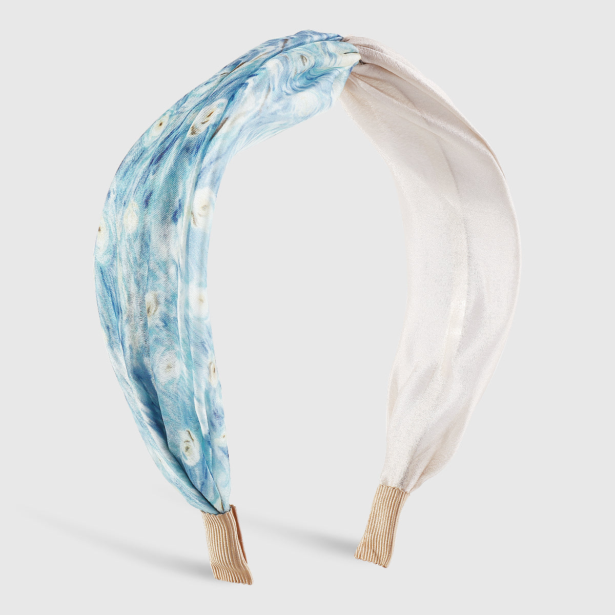 F6448 Blue Starry Sky Cross Knotted Headbands