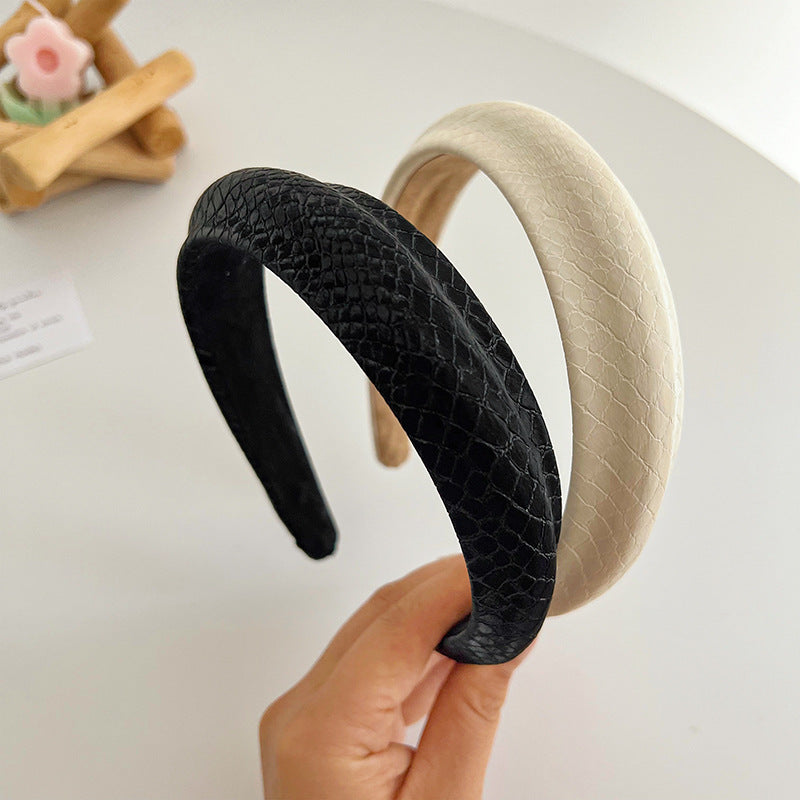 F6459 Sweet Mermaid Candy Color PU Padded Headband