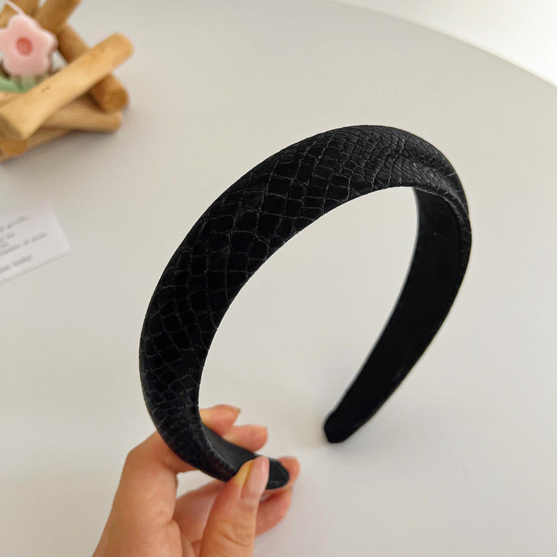 F6459 Sweet Mermaid Candy Color PU Padded Headband