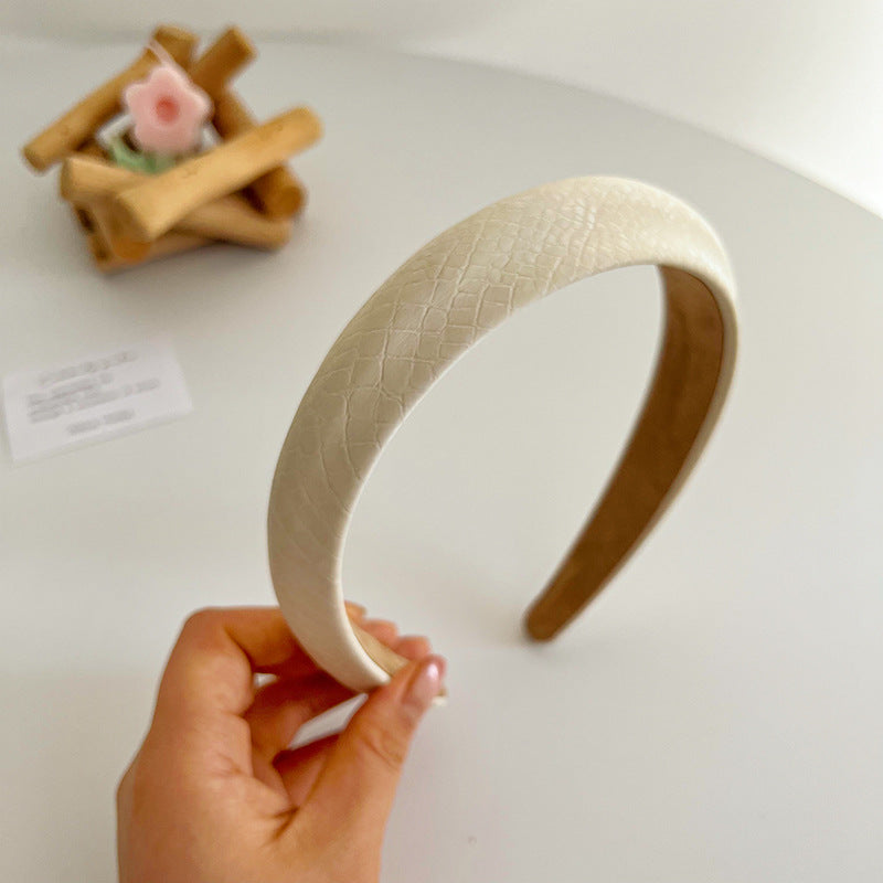F6459 Sweet Mermaid Candy Color PU Padded Headband